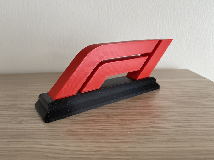 Decoração Fórmula 1 Placa Decorativa Logo F1 3D Enfeite Automobilismo Presente